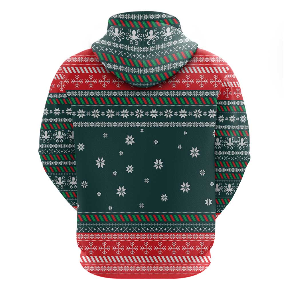Merry Octomas Christmas Zip Hoodie Xmas Holiday Patterns - Wonder Print Shop