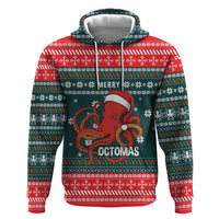 Merry Octomas Christmas Zip Hoodie Xmas Holiday Patterns - Wonder Print Shop