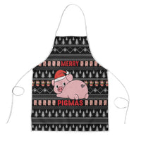 Merry Pigmas Christmas Apron Xmas Holiday Patterns - Wonder Print Shop