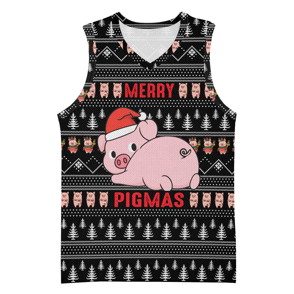 Merry Pigmas Christmas Basketball Jersey Xmas Holiday Patterns - Wonder Print Shop
