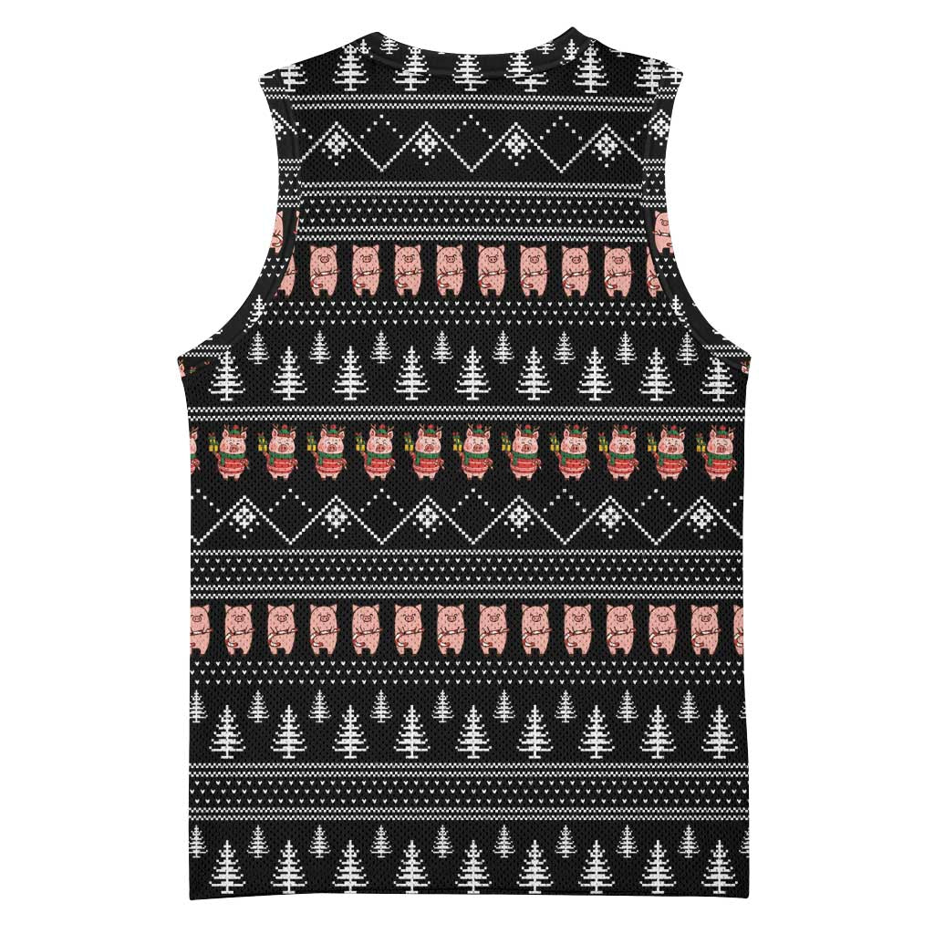 Merry Pigmas Christmas Basketball Jersey Xmas Holiday Patterns - Wonder Print Shop