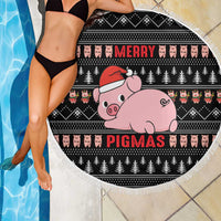 Merry Pigmas Christmas Beach Blanket Xmas Holiday Patterns - Wonder Print Shop