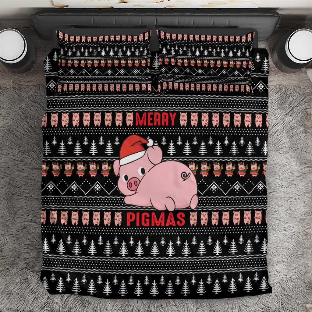 Merry Pigmas Christmas Bedding Set Xmas Holiday Patterns - Wonder Print Shop