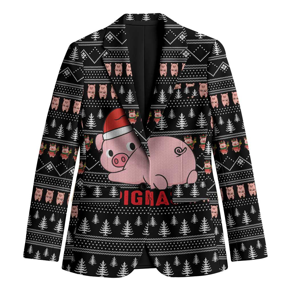 Merry Pigmas Christmas Blazer Xmas Holiday Patterns - Wonder Print Shop