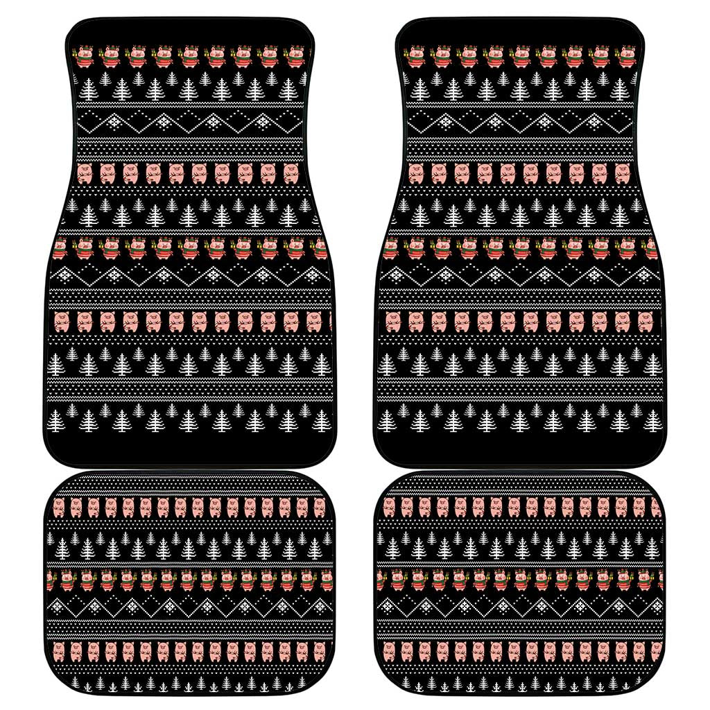 Merry Pigmas Christmas Car Mats Xmas Holiday Patterns - Wonder Print Shop