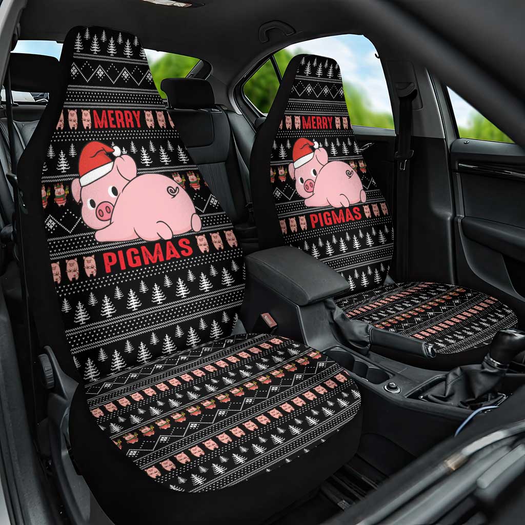 Merry Pigmas Christmas Car Seat Cover Xmas Holiday Patterns - Wonder Print Shop