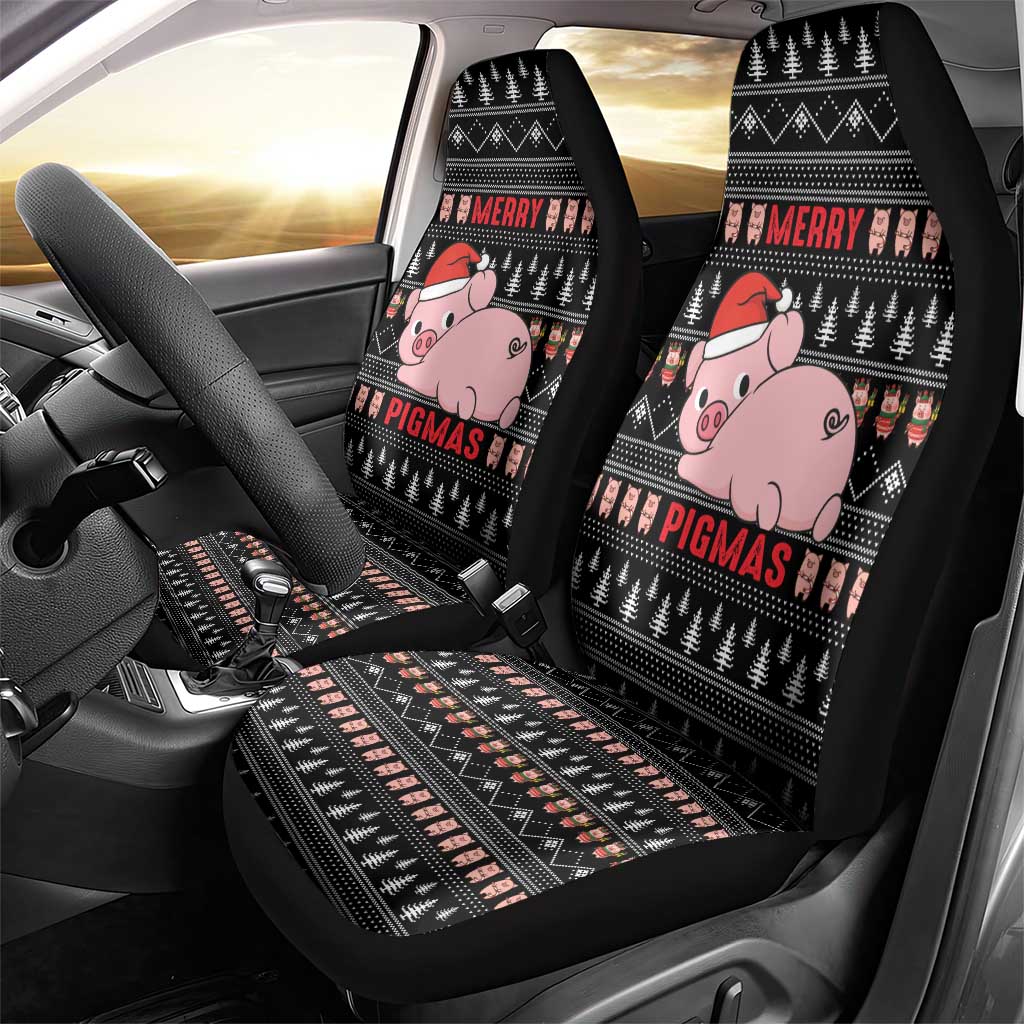 Merry Pigmas Christmas Car Seat Cover Xmas Holiday Patterns - Wonder Print Shop