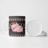 Merry Pigmas Christmas Ceramic Mug Xmas Holiday Patterns - Wonder Print Shop