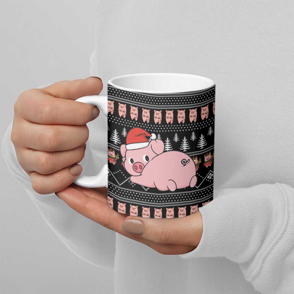 Merry Pigmas Christmas Ceramic Mug Xmas Holiday Patterns - Wonder Print Shop