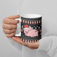 Merry Pigmas Christmas Ceramic Mug Xmas Holiday Patterns - Wonder Print Shop