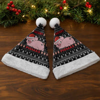 Merry Pigmas Christmas Santa Hat Xmas Holiday Patterns - Wonder Print Shop