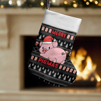 Merry Pigmas Christmas Stocking Xmas Holiday Patterns - Wonder Print Shop