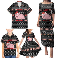 Merry Pigmas Christmas Family Matching Puletasi and Hawaiian Shirt Xmas Holiday Patterns - Wonder Print Shop