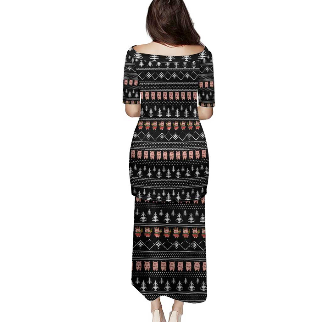 Merry Pigmas Christmas Family Matching Puletasi and Hawaiian Shirt Xmas Holiday Patterns - Wonder Print Shop