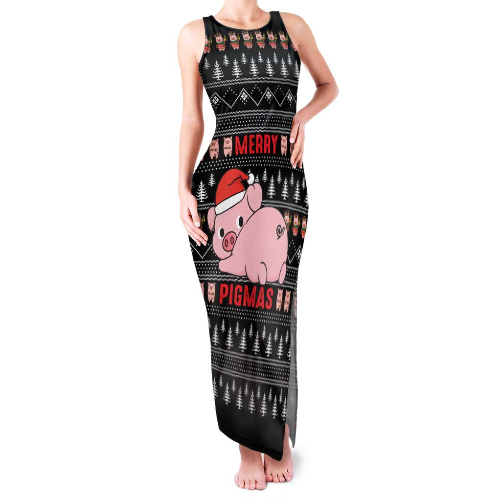 Merry Pigmas Christmas Family Matching Tank Maxi Dress and Hawaiian Shirt Xmas Holiday Patterns - Wonder Print Shop