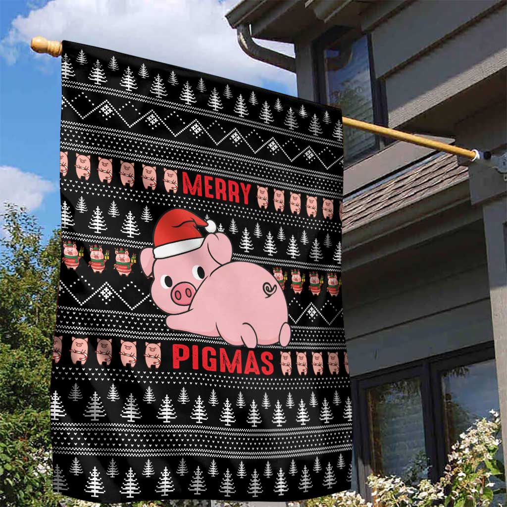 Merry Pigmas Christmas Garden Flag Xmas Holiday Patterns - Wonder Print Shop