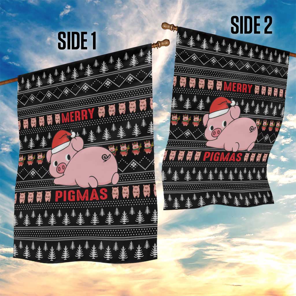 Merry Pigmas Christmas Garden Flag Xmas Holiday Patterns - Wonder Print Shop