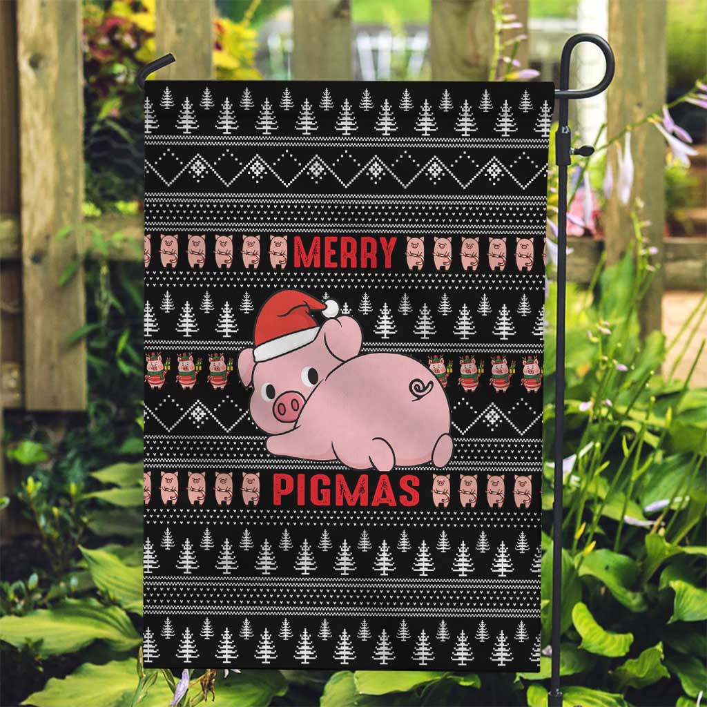 Merry Pigmas Christmas Garden Flag Xmas Holiday Patterns - Wonder Print Shop