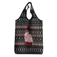 Merry Pigmas Christmas Grocery Bag Xmas Holiday Patterns - Wonder Print Shop
