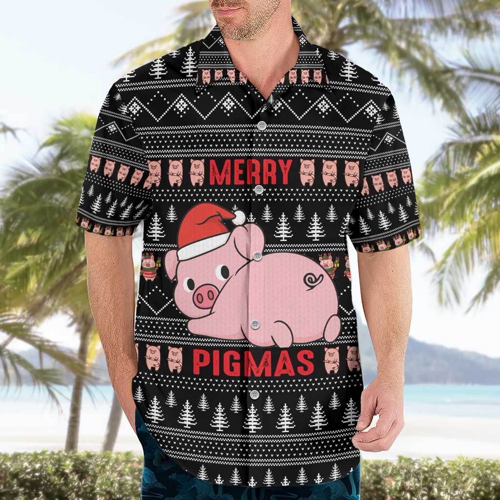 Merry Pigmas Christmas Hawaiian Shirt Xmas Holiday Patterns - Wonder Print Shop