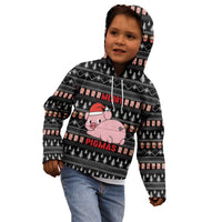 Merry Pigmas Christmas Kid Hoodie Xmas Holiday Patterns - Wonder Print Shop