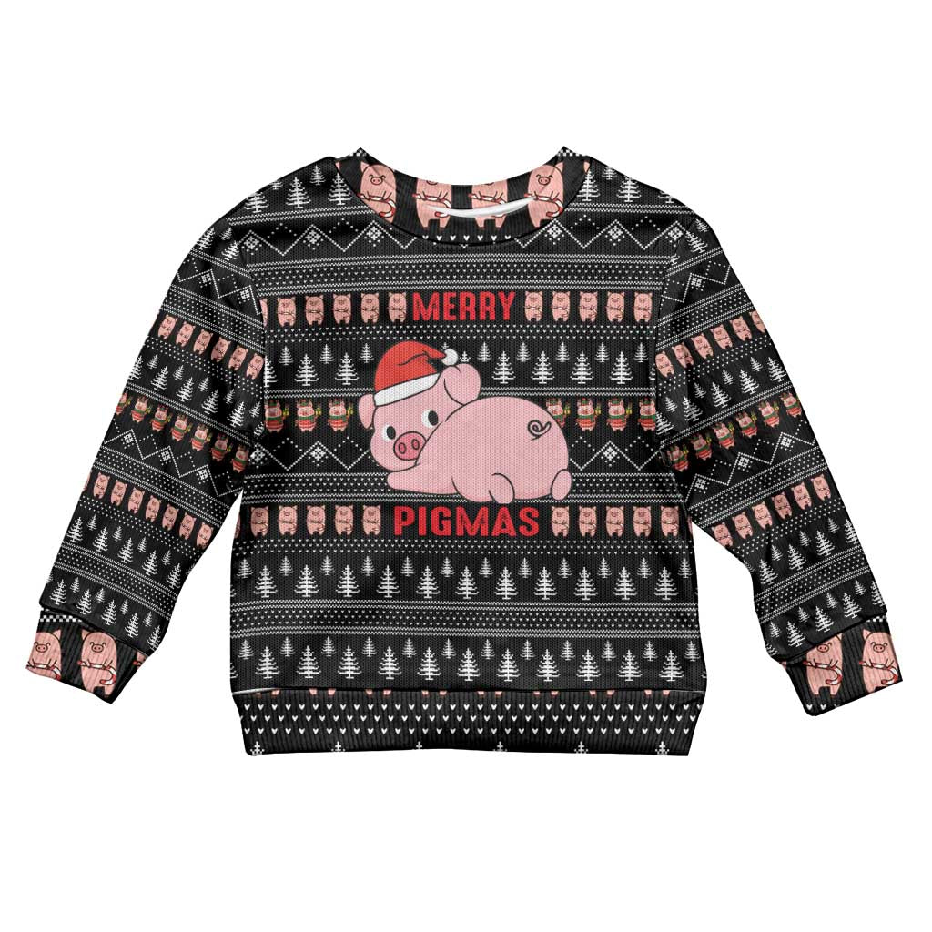 Merry Pigmas Christmas Kid Ugly Christmas Sweater Xmas Holiday Patterns - Wonder Print Shop