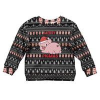 Merry Pigmas Christmas Kid Ugly Christmas Sweater Xmas Holiday Patterns - Wonder Print Shop