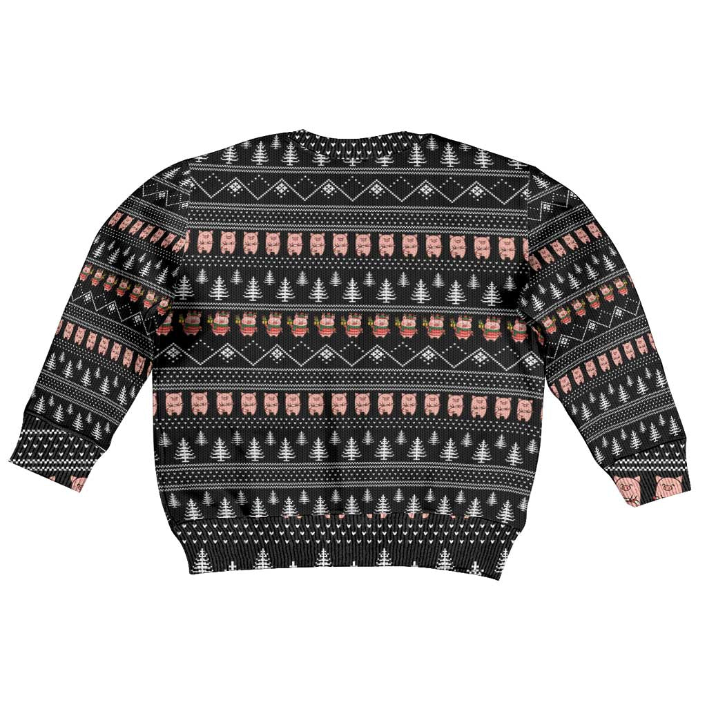 Merry Pigmas Christmas Kid Ugly Christmas Sweater Xmas Holiday Patterns - Wonder Print Shop