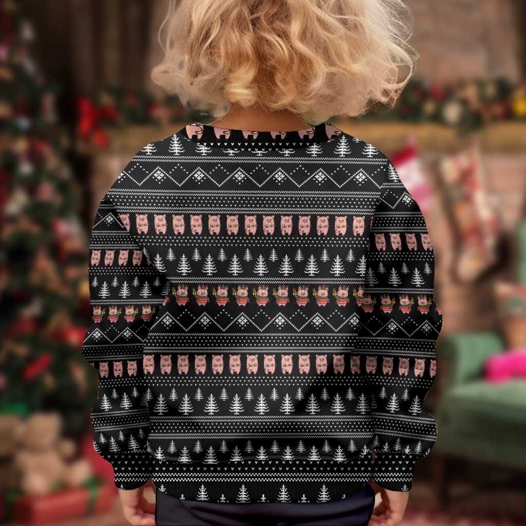Merry Pigmas Christmas Kid Ugly Christmas Sweater Xmas Holiday Patterns - Wonder Print Shop