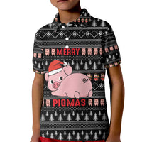 Merry Pigmas Christmas Kid Polo Shirt Xmas Holiday Patterns - Wonder Print Shop