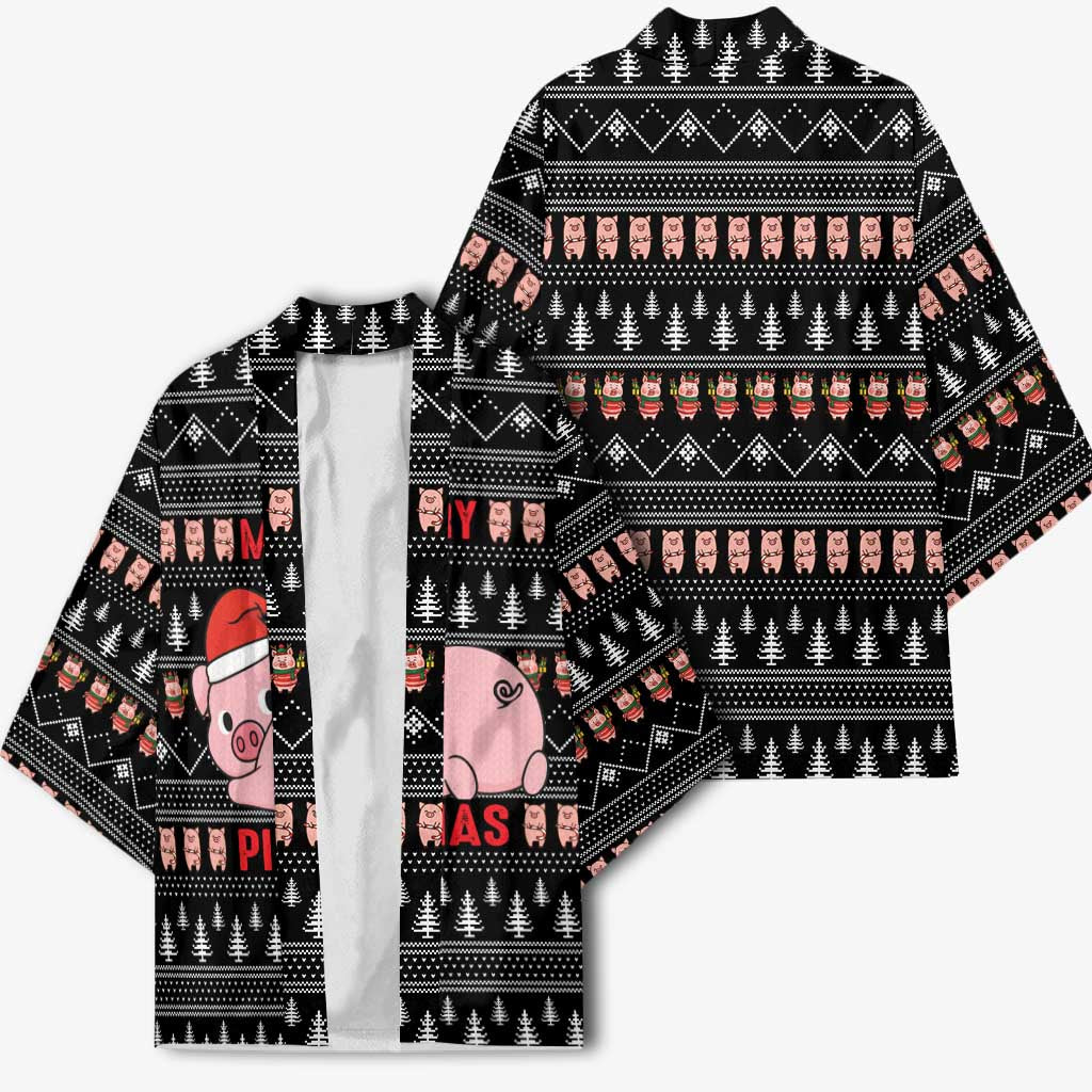 Merry Pigmas Christmas Kimono Xmas Holiday Patterns - Wonder Print Shop