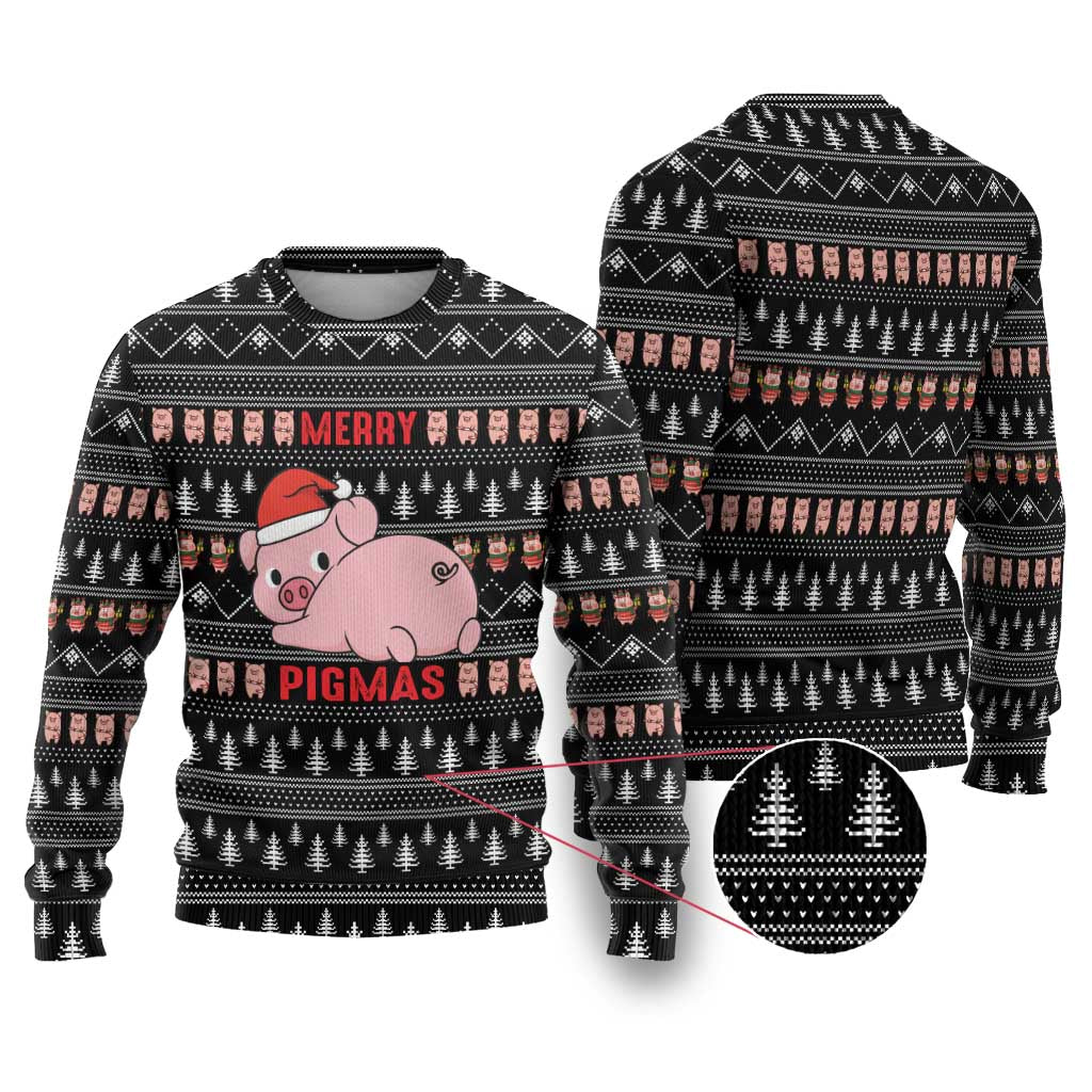 Merry Pigmas Christmas Ugly Christmas Sweater Xmas Holiday Patterns - Wonder Print Shop