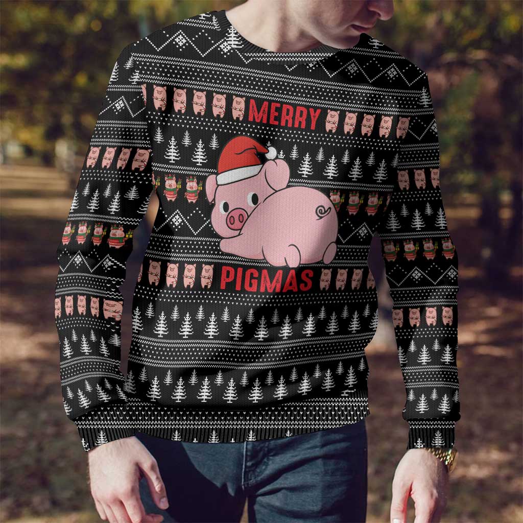 Merry Pigmas Christmas Ugly Christmas Sweater Xmas Holiday Patterns - Wonder Print Shop