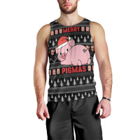 Merry Pigmas Christmas Men Tank Top Xmas Holiday Patterns - Wonder Print Shop