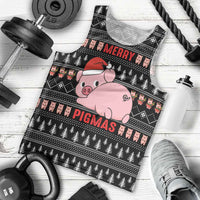 Merry Pigmas Christmas Men Tank Top Xmas Holiday Patterns - Wonder Print Shop