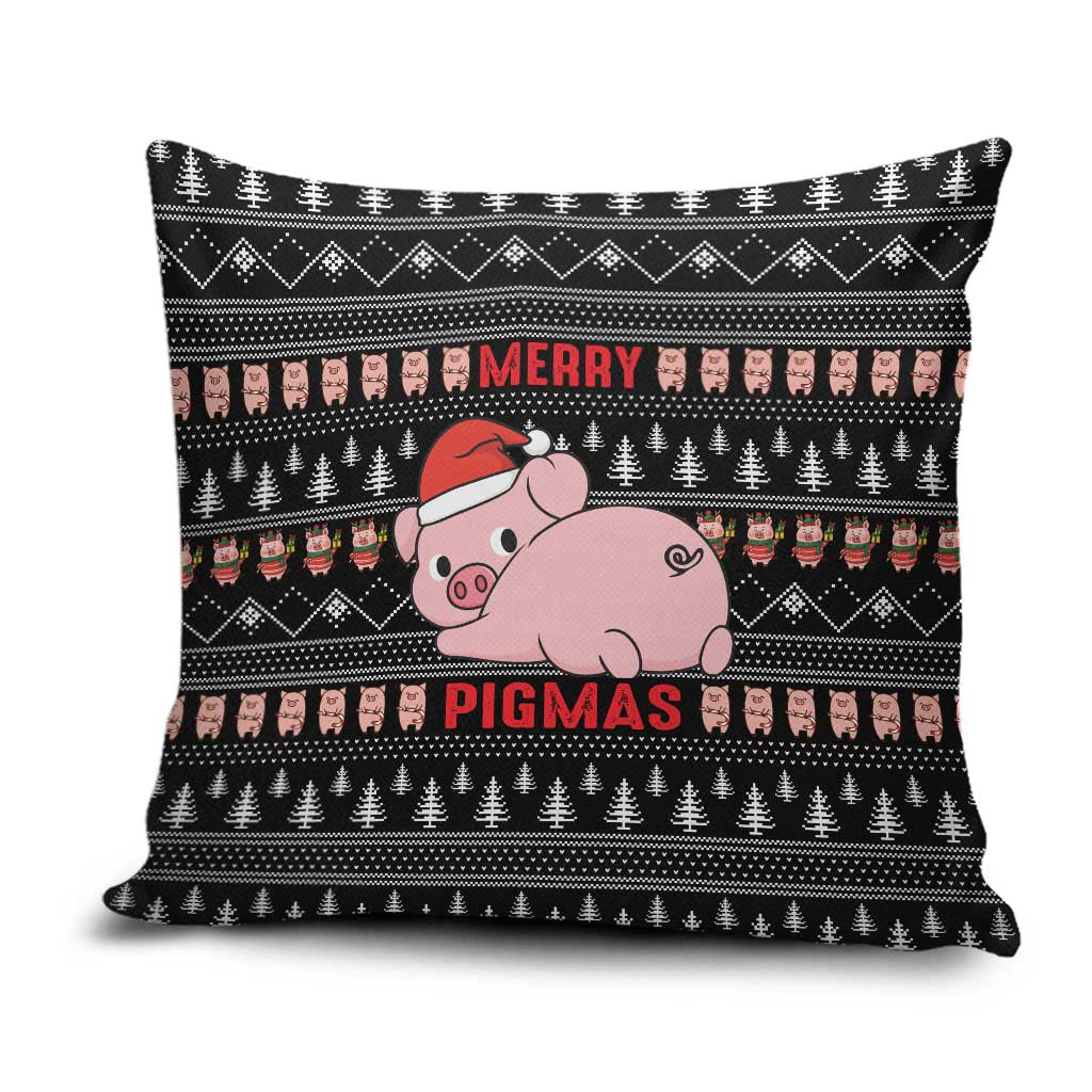 Merry Pigmas Christmas Pillow Cover Xmas Holiday Patterns - Wonder Print Shop