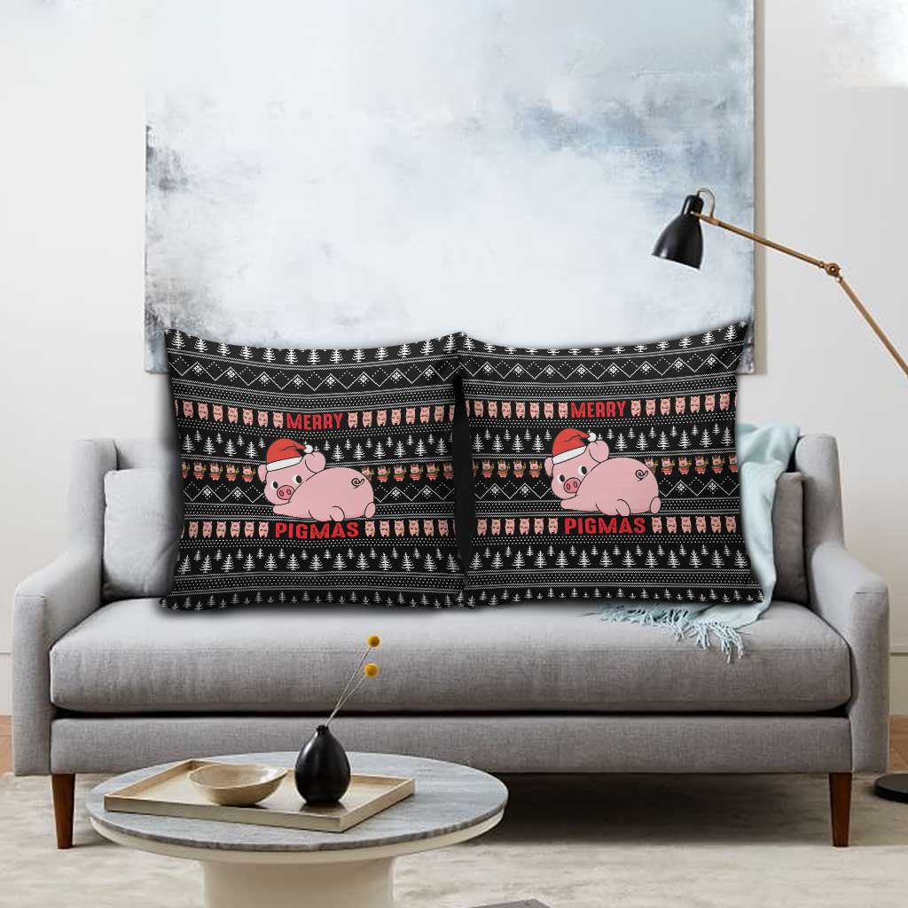Merry Pigmas Christmas Pillow Cover Xmas Holiday Patterns - Wonder Print Shop