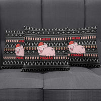 Merry Pigmas Christmas Pillow Cover Xmas Holiday Patterns - Wonder Print Shop