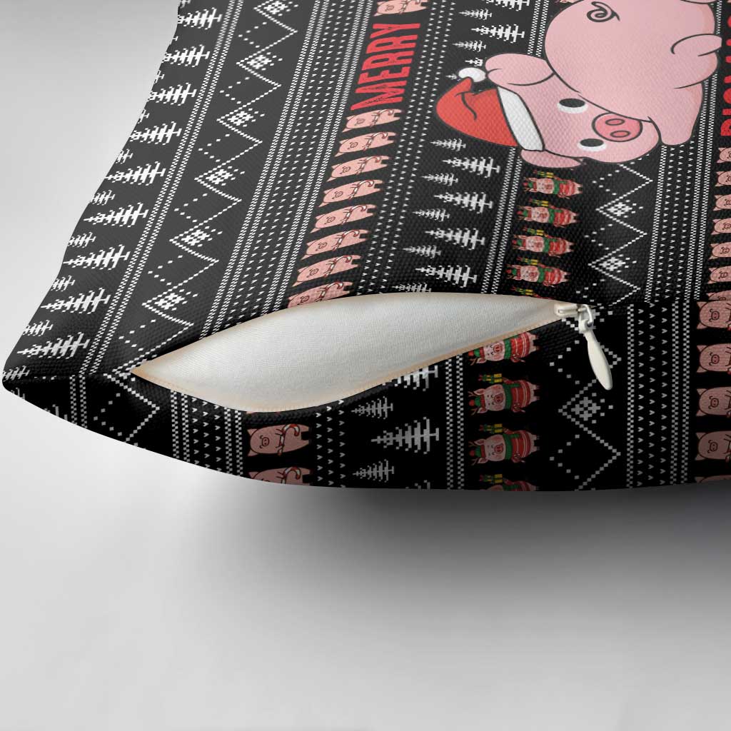 Merry Pigmas Christmas Pillow Cover Xmas Holiday Patterns - Wonder Print Shop
