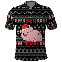 Merry Pigmas Christmas Polo Shirt Xmas Holiday Patterns - Wonder Print Shop