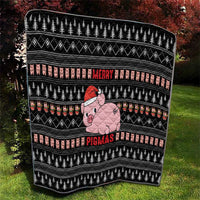 Merry Pigmas Christmas Quilt Xmas Holiday Patterns - Wonder Print Shop
