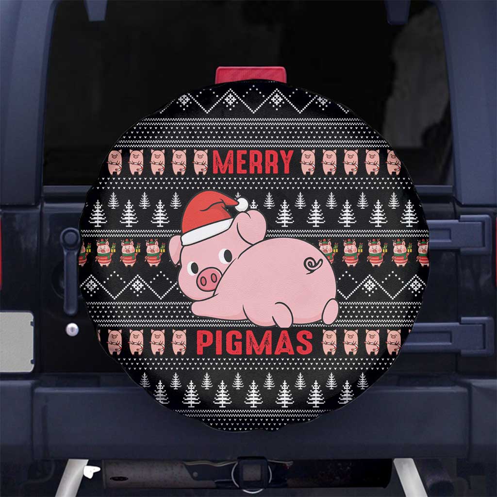 Merry Pigmas Christmas Spare Tire Cover Xmas Holiday Patterns - Wonder Print Shop