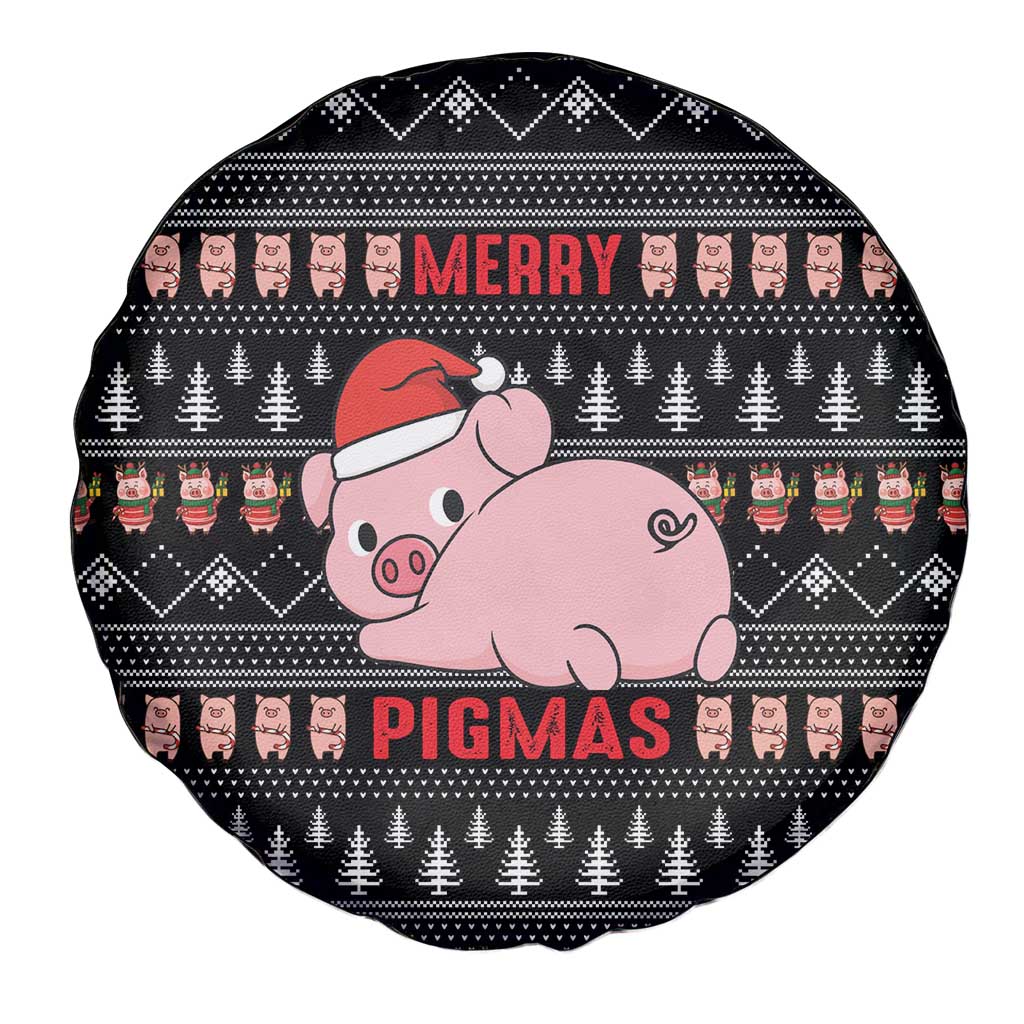 Merry Pigmas Christmas Spare Tire Cover Xmas Holiday Patterns - Wonder Print Shop
