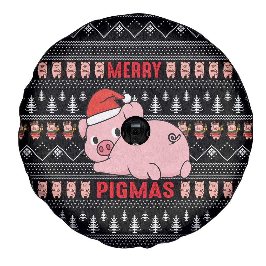 Merry Pigmas Christmas Spare Tire Cover Xmas Holiday Patterns - Wonder Print Shop