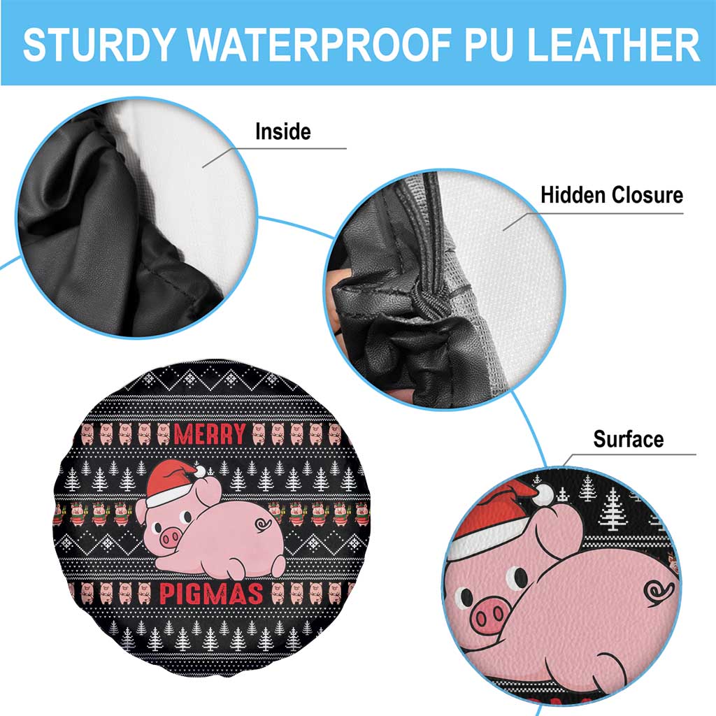 Merry Pigmas Christmas Spare Tire Cover Xmas Holiday Patterns - Wonder Print Shop