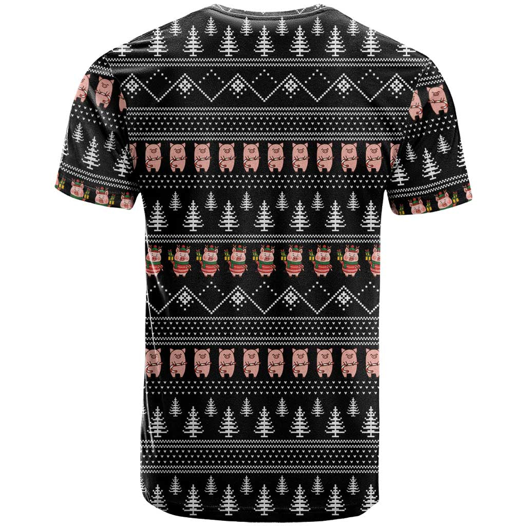 Merry Pigmas Christmas T Shirt Xmas Holiday Patterns - Wonder Print Shop