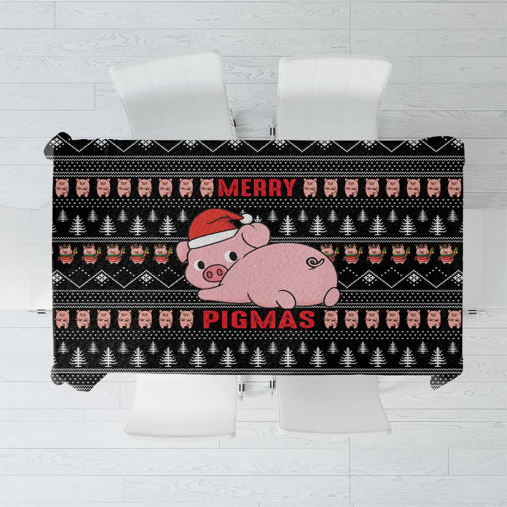 Merry Pigmas Christmas Tablecloth Xmas Holiday Patterns - Wonder Print Shop
