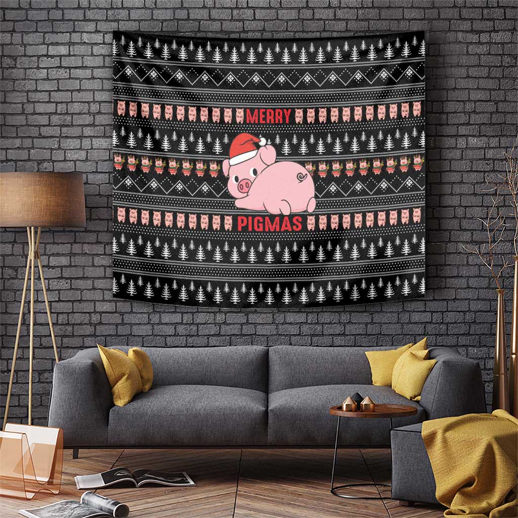 Merry Pigmas Christmas Tapestry Xmas Holiday Patterns - Wonder Print Shop