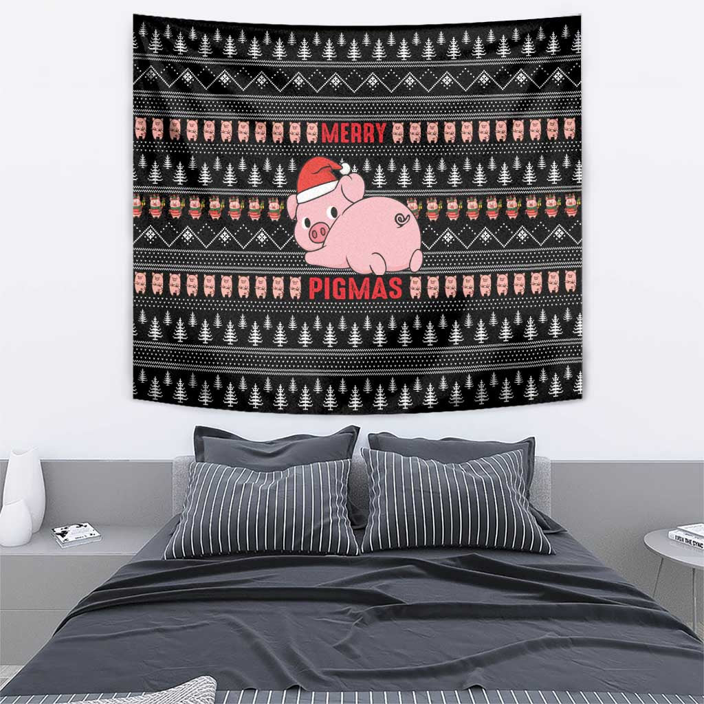 Merry Pigmas Christmas Tapestry Xmas Holiday Patterns - Wonder Print Shop