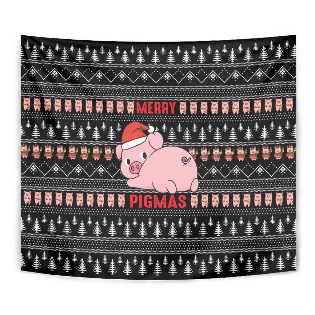 Merry Pigmas Christmas Tapestry Xmas Holiday Patterns - Wonder Print Shop